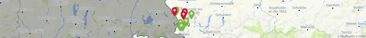 Kartenansicht für Apotheken-Notdienste in der Nähe von Berndorf bei Salzburg (Salzburg-Umgebung, Salzburg)